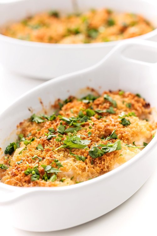 New England Baked Scallop Casserole | Easy Seafood Gratin
