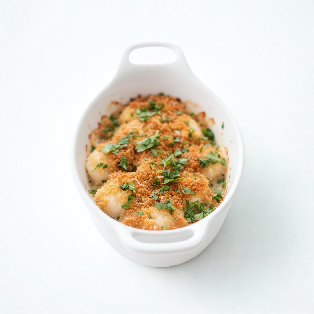 Baked Scallop Casserole | Easy Seafood Gratin