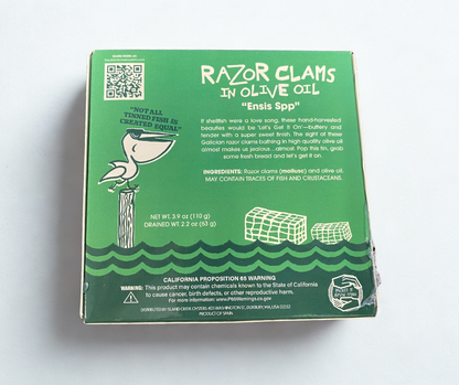 Razor Clams in Olive Oil