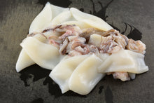 Calamares frescos y limpios de producción nacional - Tubos y tentáculos