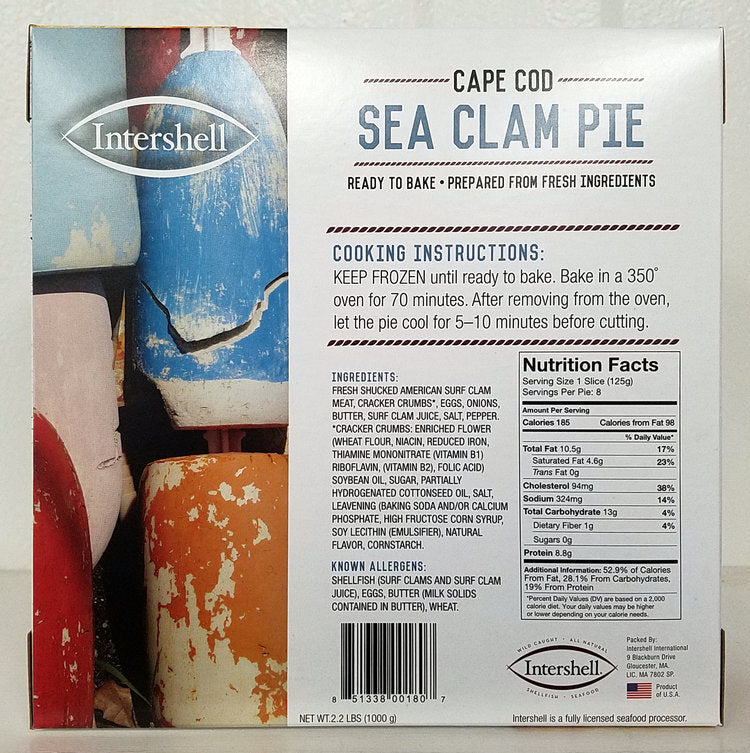 Cape Cod Style Sea Clam Pie