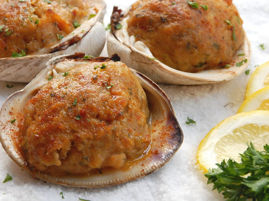 Almejas rellenas al estilo de Nueva Inglaterra