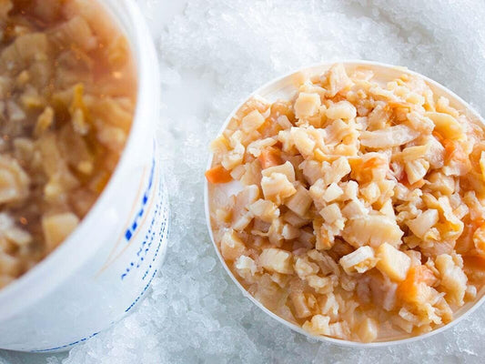 Almejas frescas picadas