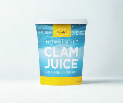 Pasteurized Surf Clam Juice | Chef's Secret for Chowder & Sauces Intershell Seafood Pasteurized Surf Clam Juice | Chef's Secret for Chowder & Sauces Intershell Seafood