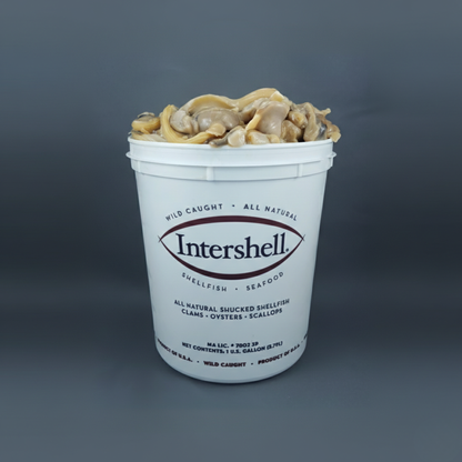 bucket of frying clams fried clams