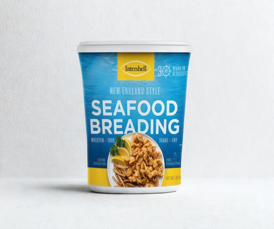 Intershell signature seafood breading used for frying clams and clam strips