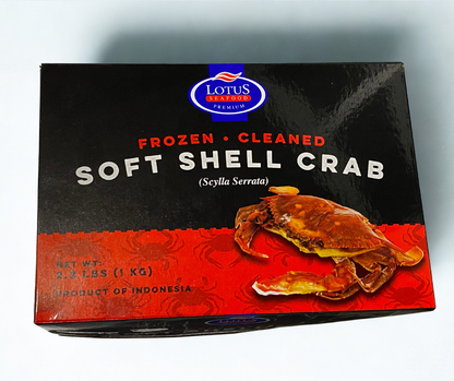 soft shell crab box label 
