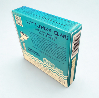 gourmet canned clams in oil
