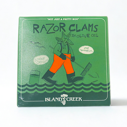 gourmet tinned seafood canned razor clams