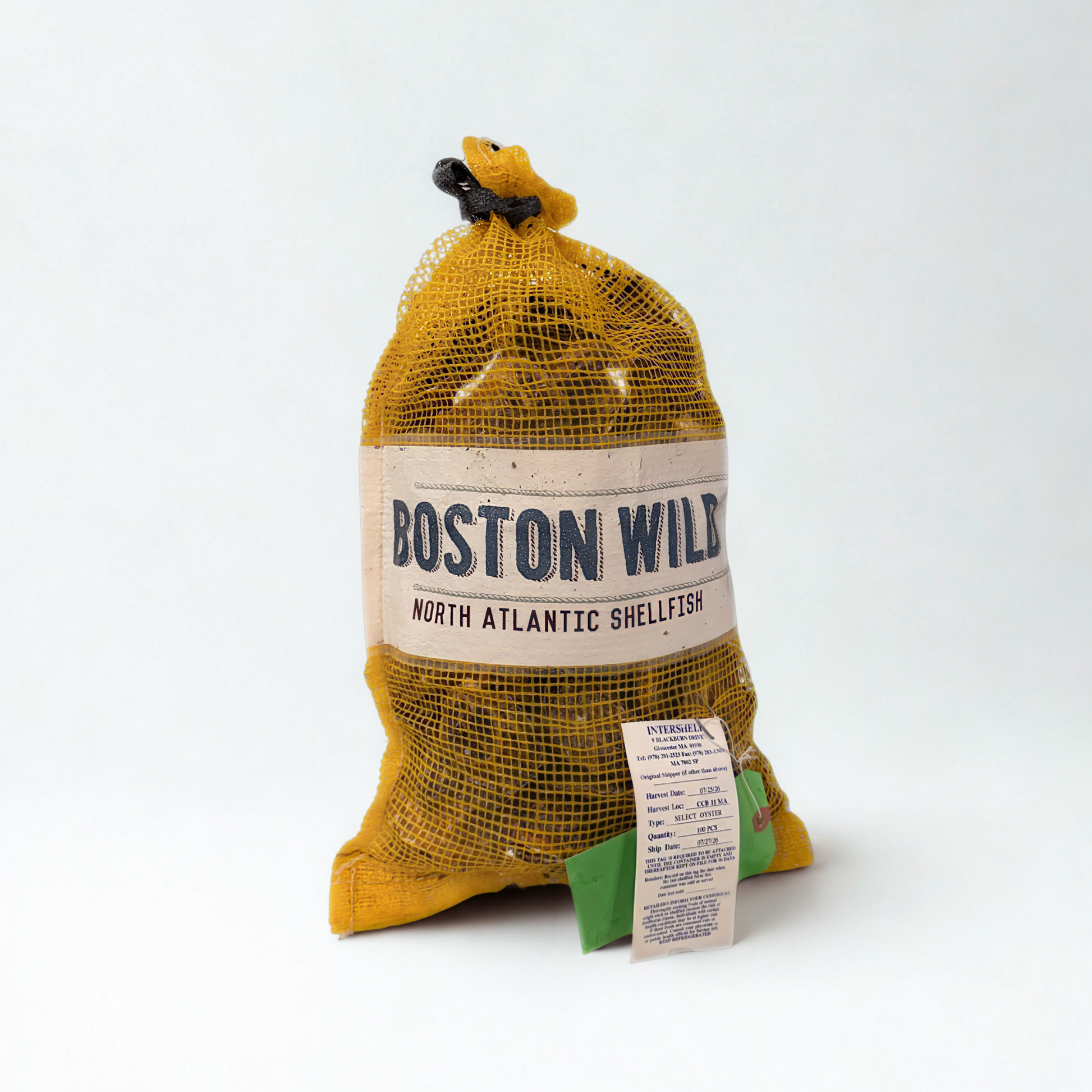 bag of oysters